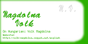 magdolna volk business card